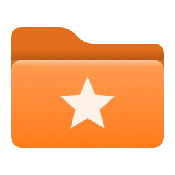 Orange folder icons for Windows, Modern