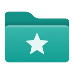 Teal folder icons for Windows, Modern